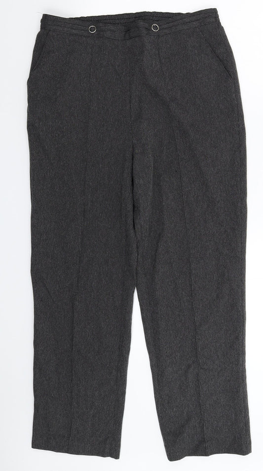 BM Womens Grey   Trousers  Size 12 L27 in