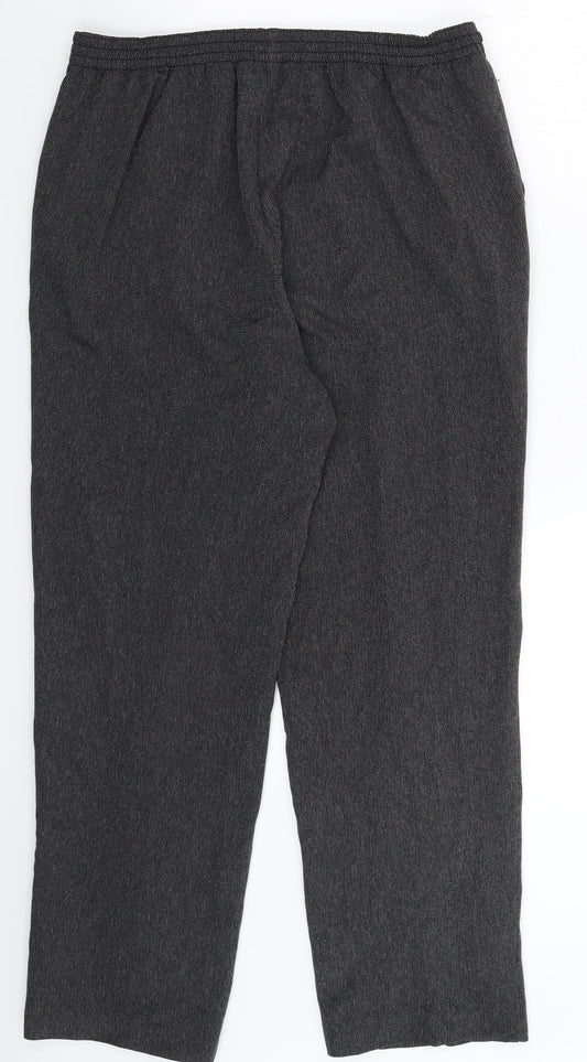 BM Womens Grey   Trousers  Size 12 L27 in