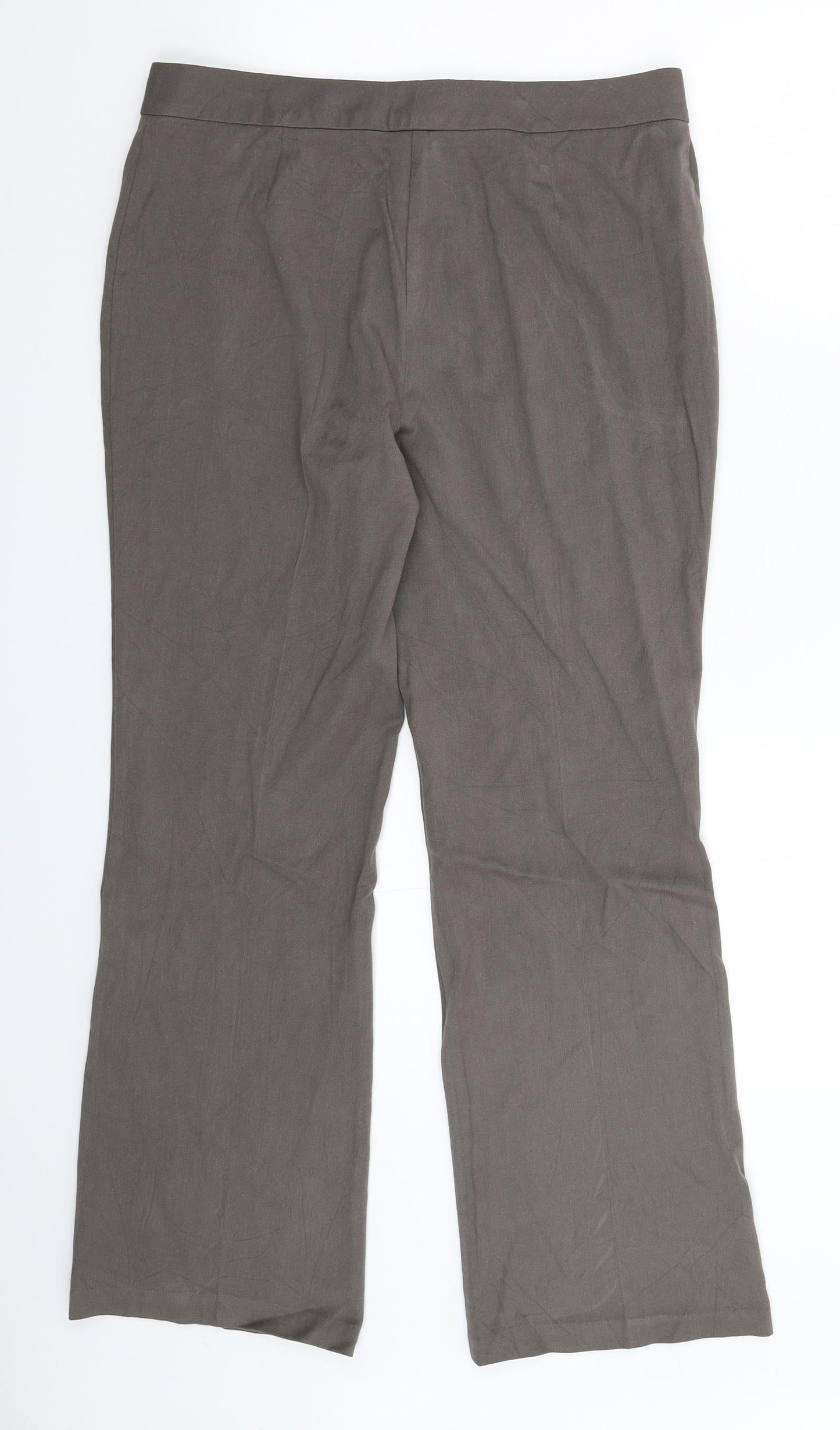 Womens UK Size 12 Marks and Spencer Regular Fit  Grey Trousers