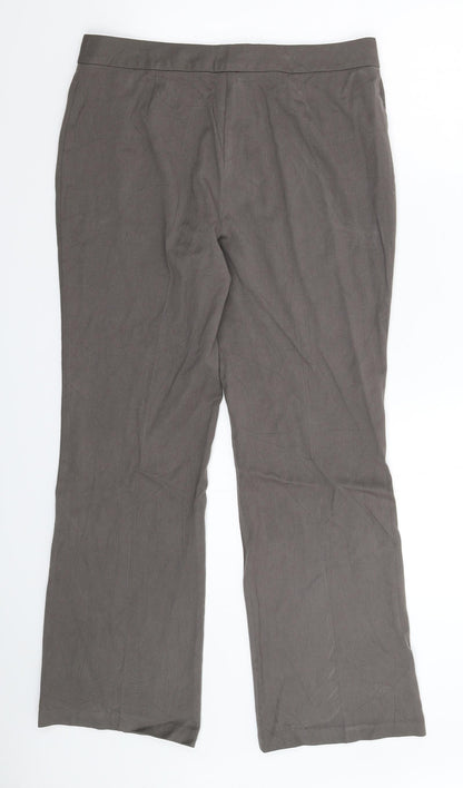 Womens UK Size 12 Marks and Spencer Regular Fit  Grey Trousers