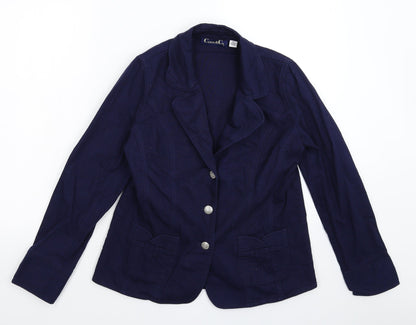 Casual & Co Womens Blue   Jacket Blazer Size XS