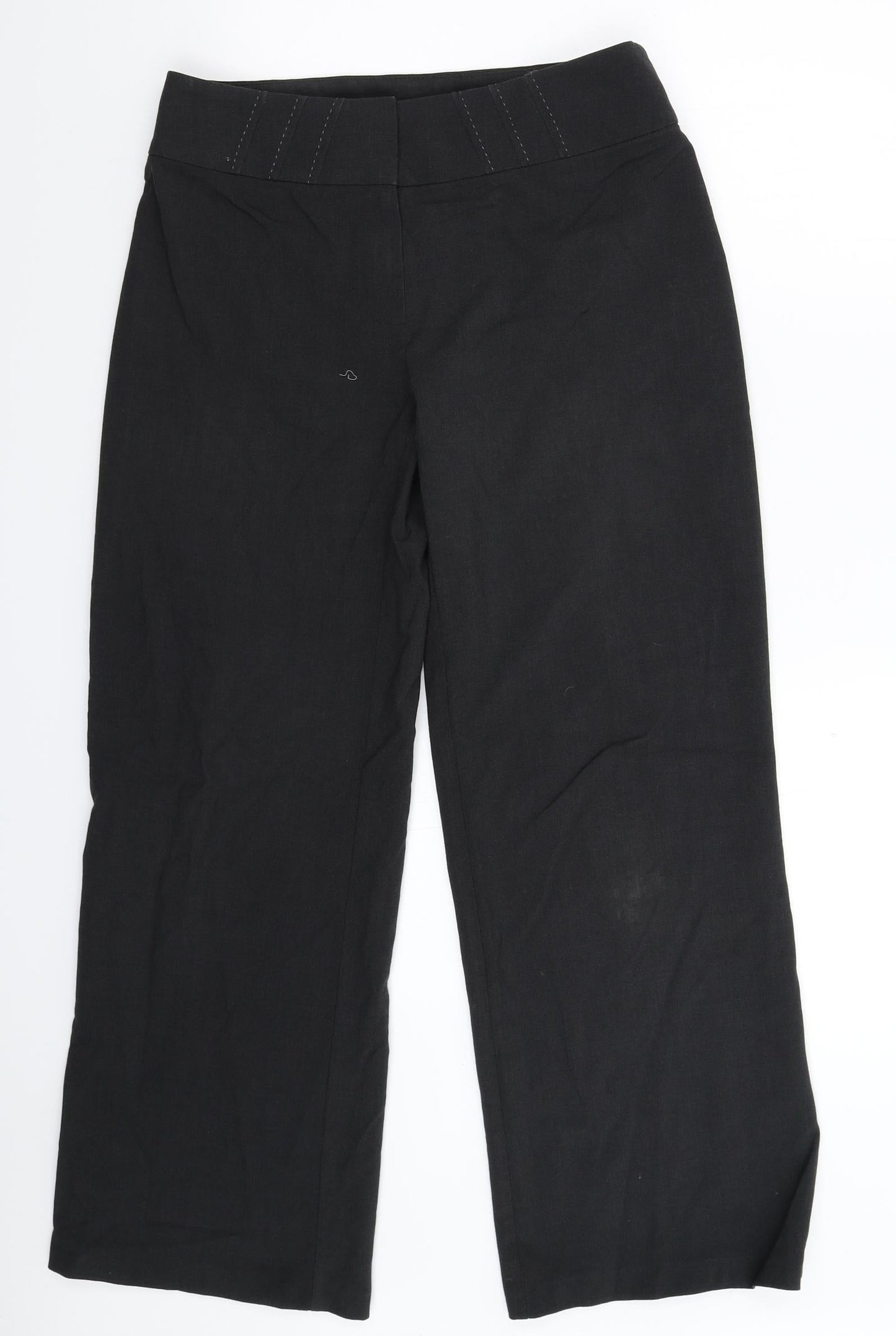 Womens UK Size 10 Marks and Spencer Regular Fit Dress Pants Grey Trousers