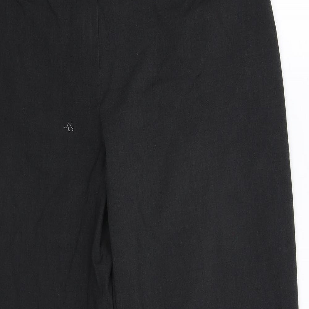 Womens UK Size 10 Marks and Spencer Regular Fit Dress Pants Grey Trousers