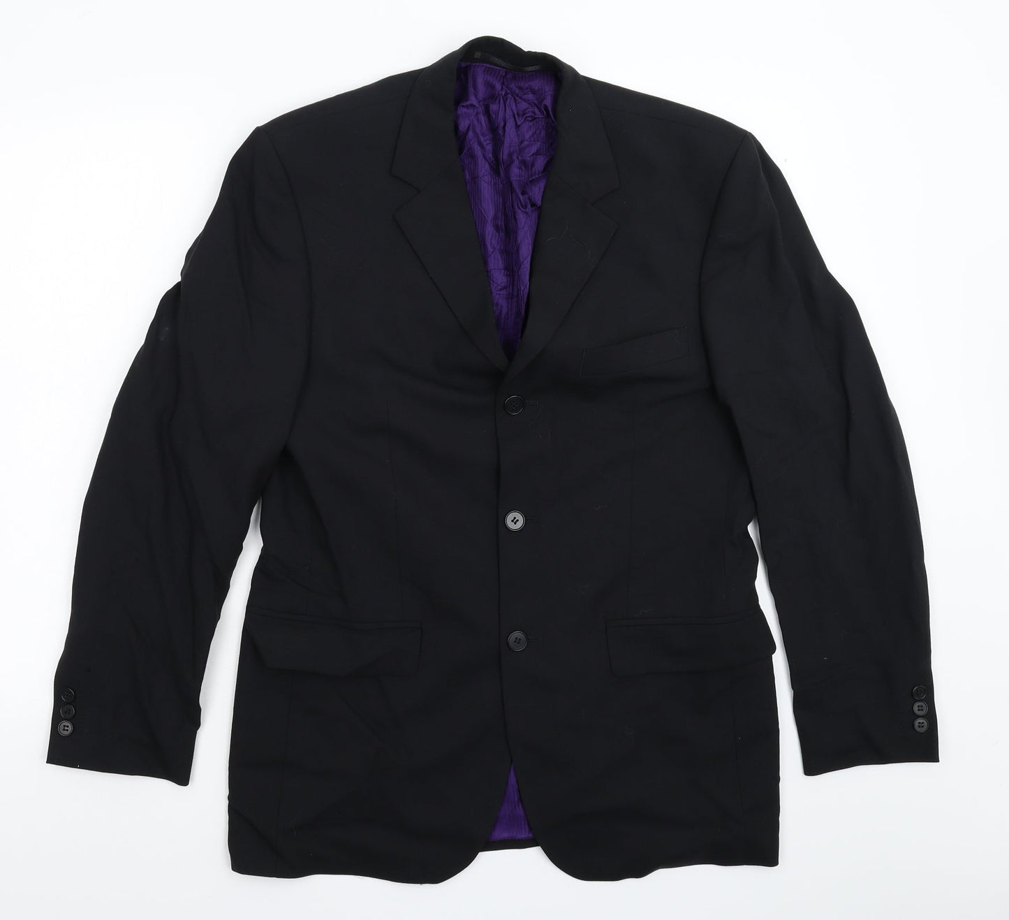 Mens UK Size 38 Burton Regular Black Suit Jacket