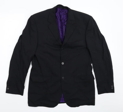 Mens UK Size 38 Burton Regular Black Suit Jacket