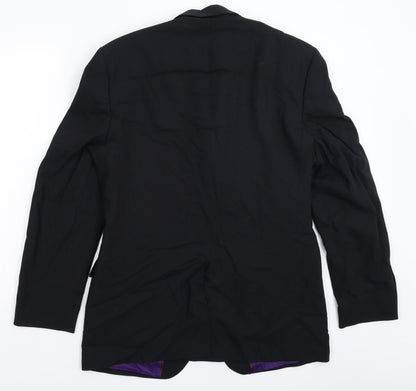 Mens UK Size 38 Burton Regular Black Suit Jacket