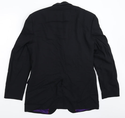 Mens UK Size 38 Burton Regular Black Suit Jacket