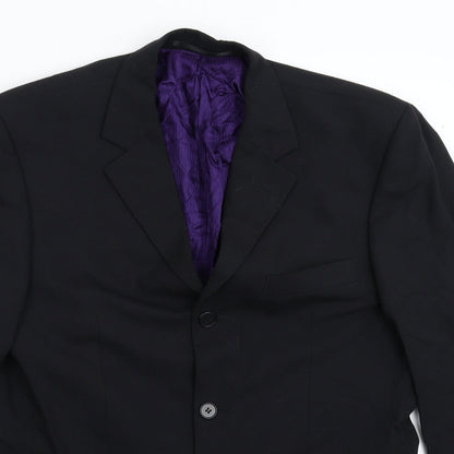 Mens UK Size 38 Burton Regular Black Suit Jacket