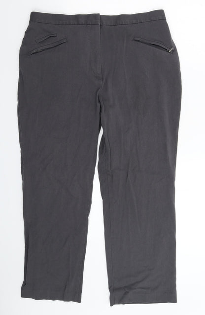 Womens UK Size 16 Marks and Spencer Regular Fit  Grey Trousers