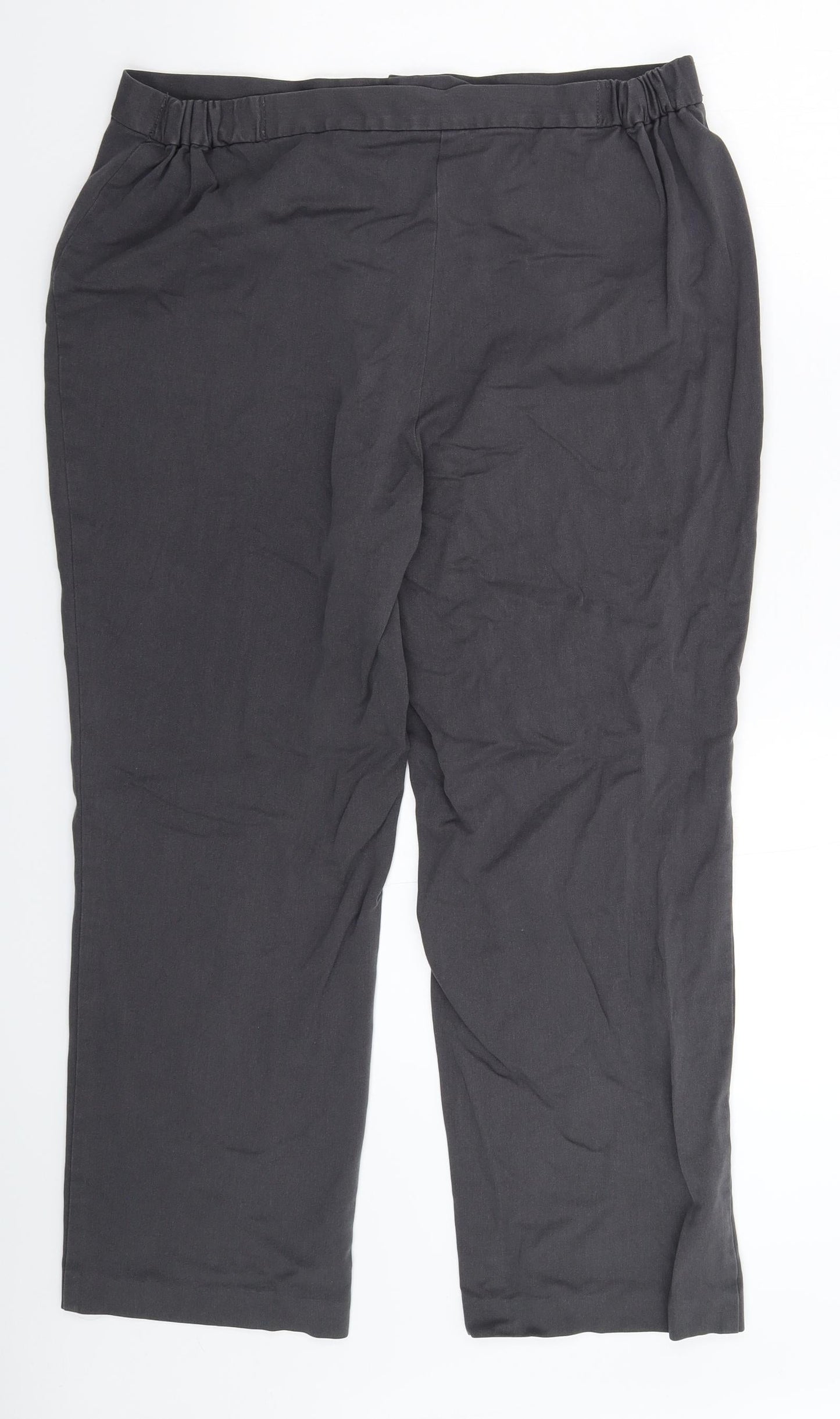 Womens UK Size 16 Marks and Spencer Regular Fit  Grey Trousers