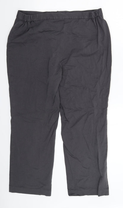 Womens UK Size 16 Marks and Spencer Regular Fit  Grey Trousers