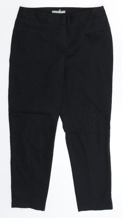 Womens UK Size 10 Marks and Spencer Extra-Slim Fit  Black Trousers