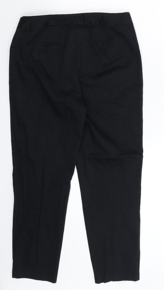 Womens UK Size 10 Marks and Spencer Extra-Slim Fit  Black Trousers