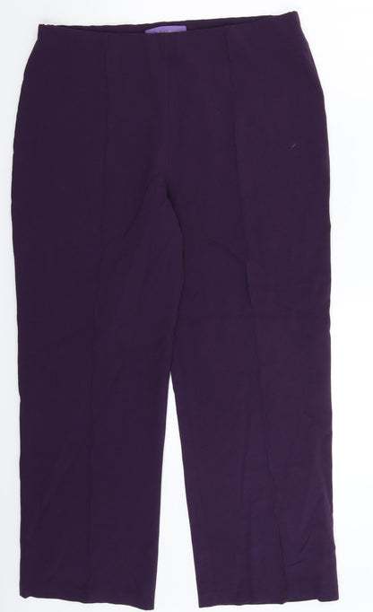 Autonomy Womens Purple   Trousers  Size 14 L26 in