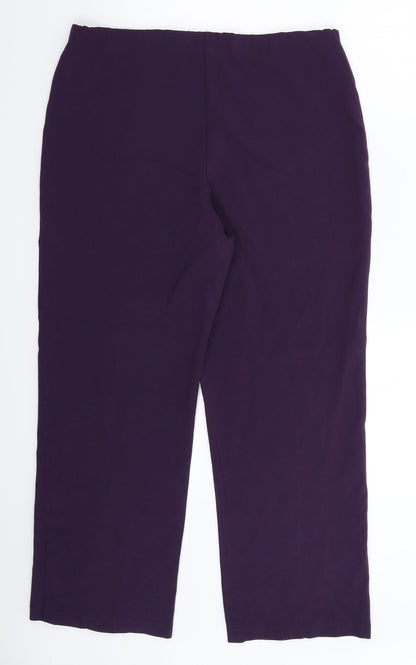 Autonomy Womens Purple   Trousers  Size 14 L26 in