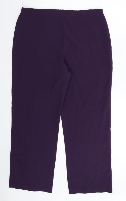 Autonomy Womens Purple   Trousers  Size 14 L26 in