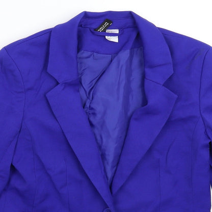 Divided Womens Blue   Jacket Suit Jacket Size 8