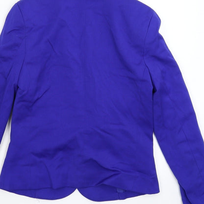 Divided Womens Blue   Jacket Suit Jacket Size 8
