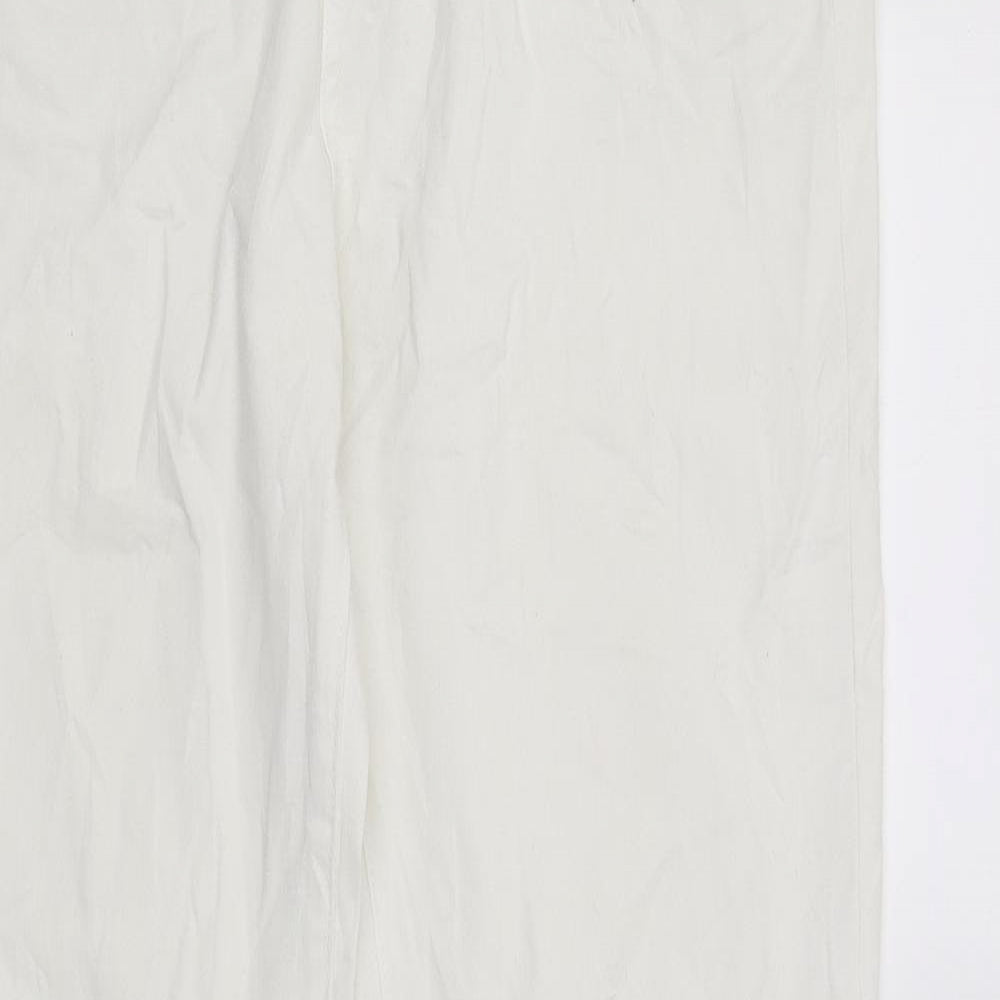 Womens UK Size  Sunbird Regular Fit Straight White Jeans