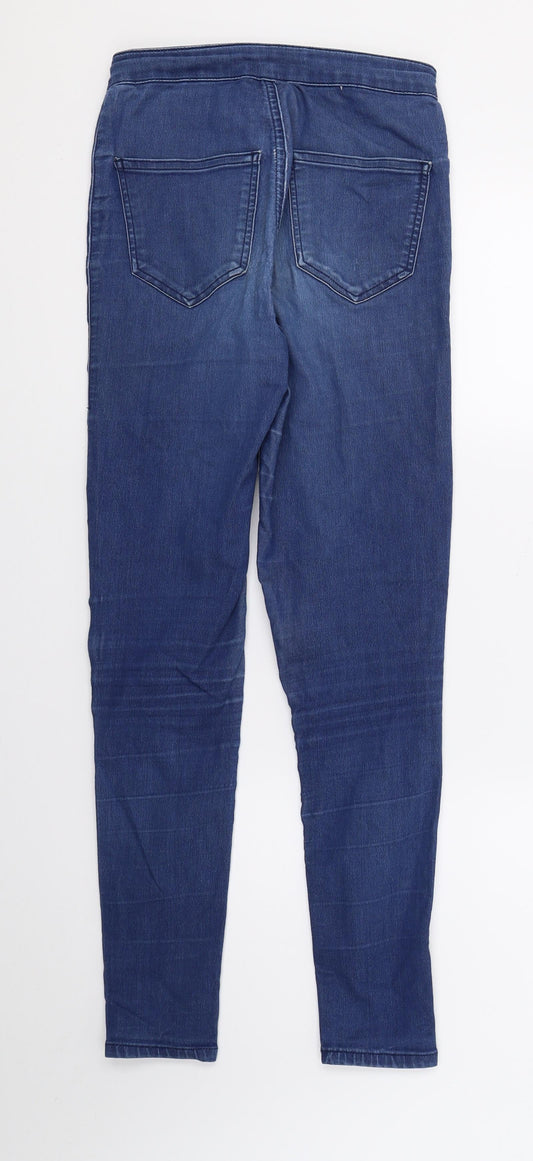 Topshop Womens Blue  Denim Jegging Trousers  L30 in