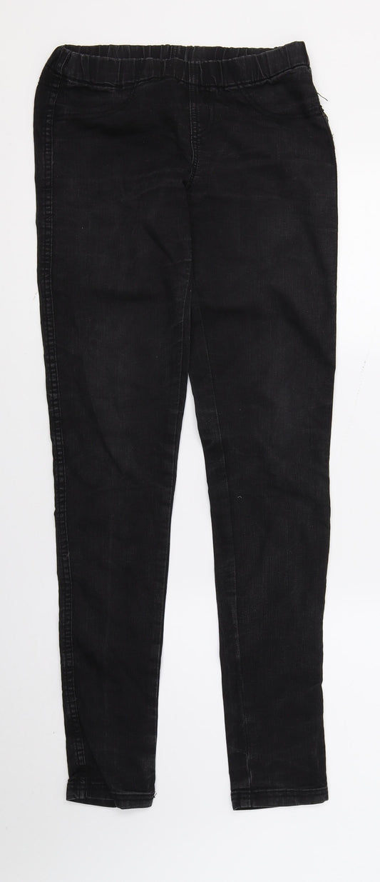 St Bernard Womens Black  Denim Jegging Trousers Size 8 L32 in