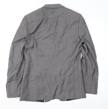 Mens UK Size 38 Topman Regular Grey Suit