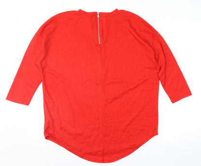 Primark Womens Red   Pullover Jumper Size S
