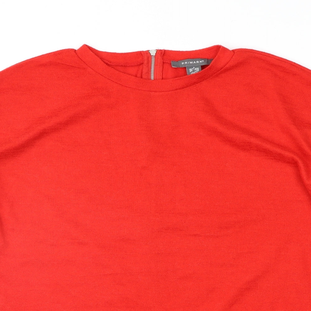 Primark Womens Red   Pullover Jumper Size S