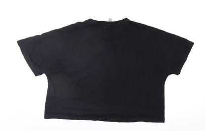 Womens UK Size 8 ASOS Black Basic T-Shirt