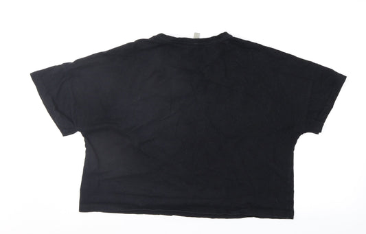 Womens UK Size 8 ASOS Black Basic T-Shirt