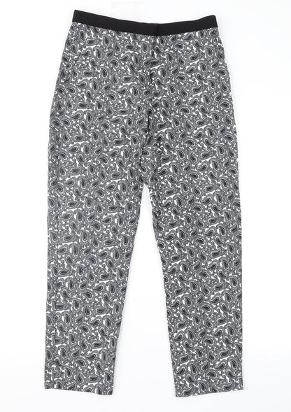 Womens UK Size 8 Topshop Regular Fit Cropped Grey Trousers
