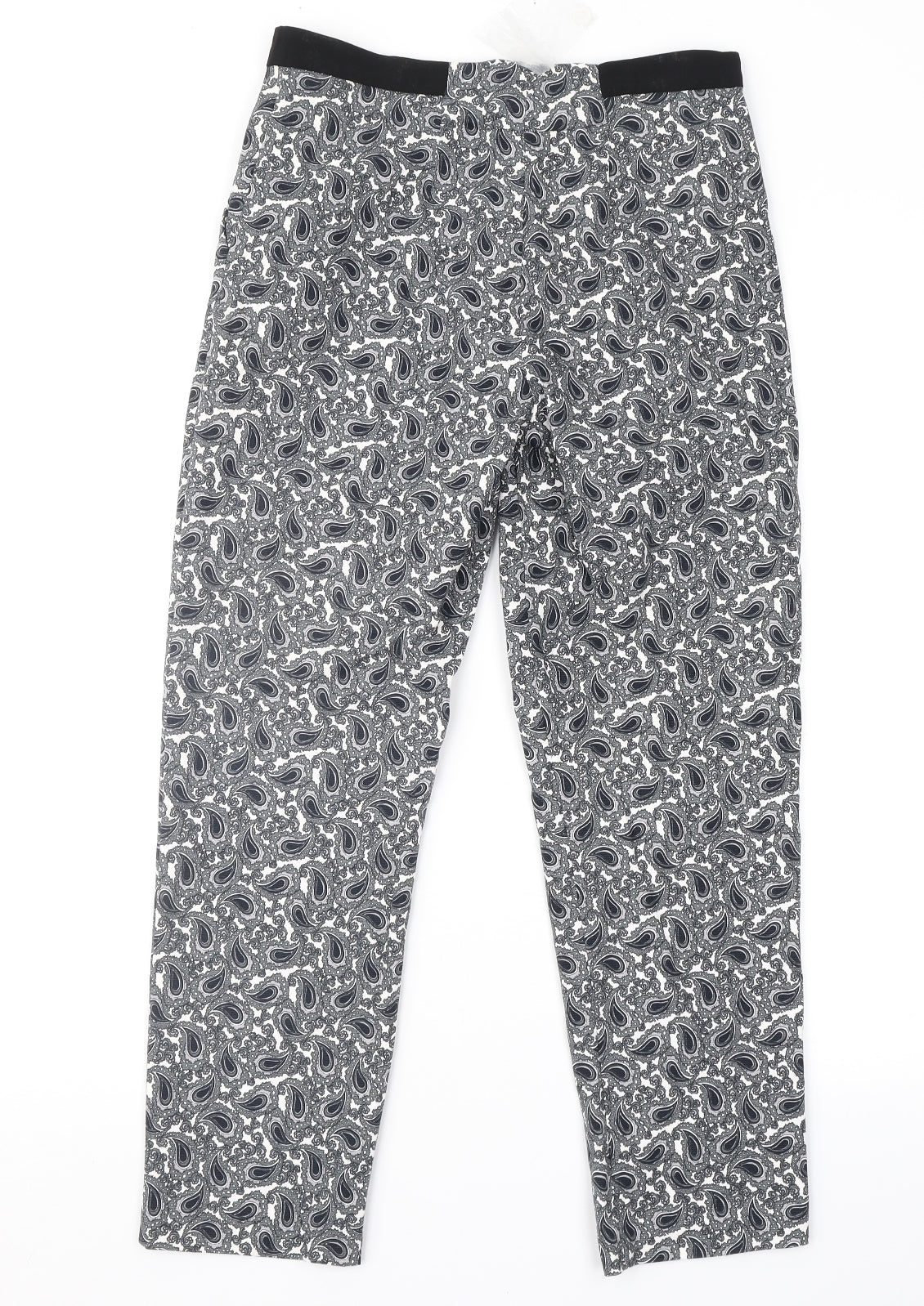 Womens UK Size 8 Topshop Regular Fit Cropped Grey Trousers