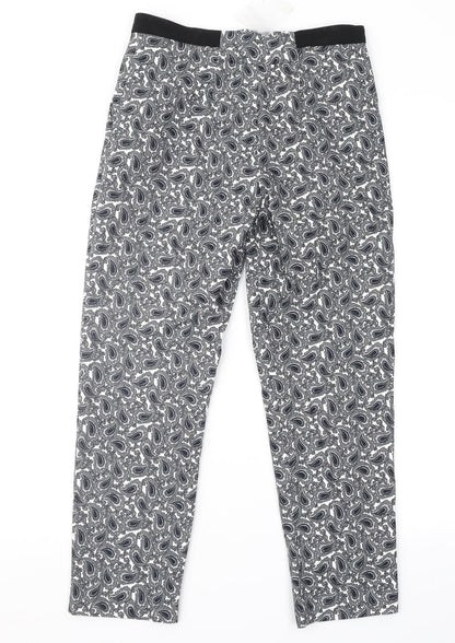 Womens UK Size 8 Topshop Regular Fit Cropped Grey Trousers
