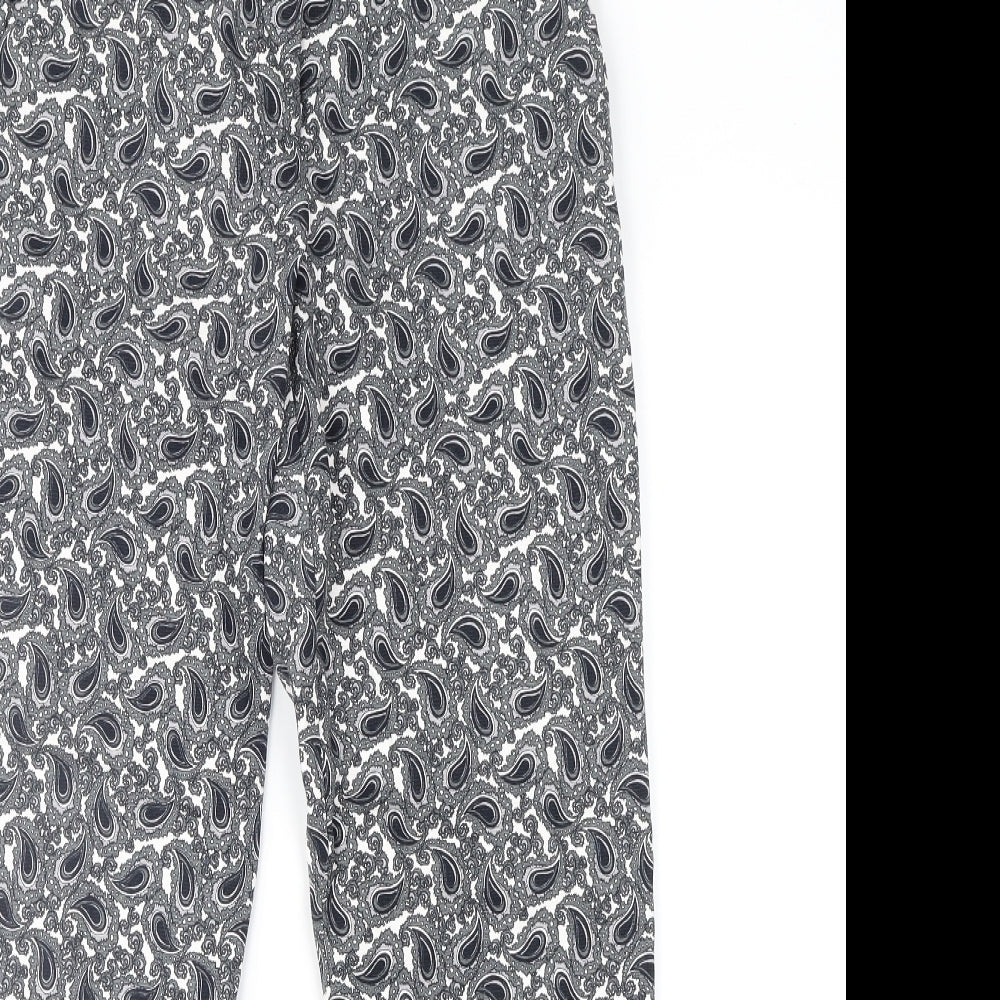 Womens UK Size 8 Topshop Regular Fit Cropped Grey Trousers