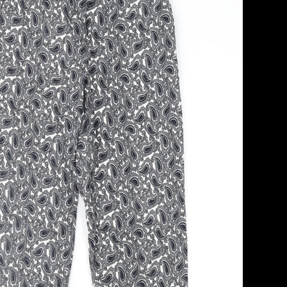 Womens UK Size 8 Topshop Regular Fit Cropped Grey Trousers