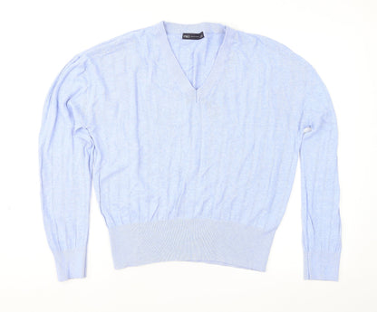 Womens UK Size L Marks and Spencer Blue Pullover Jumper