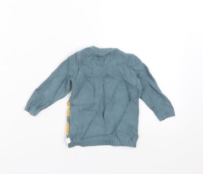 F&F Baby Green   Pullover Jumper Size 3-6 Months  - bear