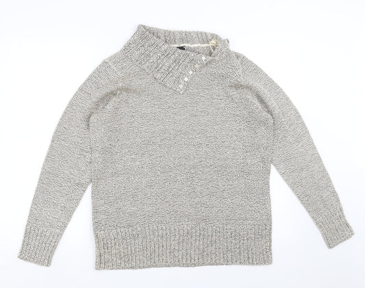 BM collection Womens Beige  Knit Pullover Jumper Size M