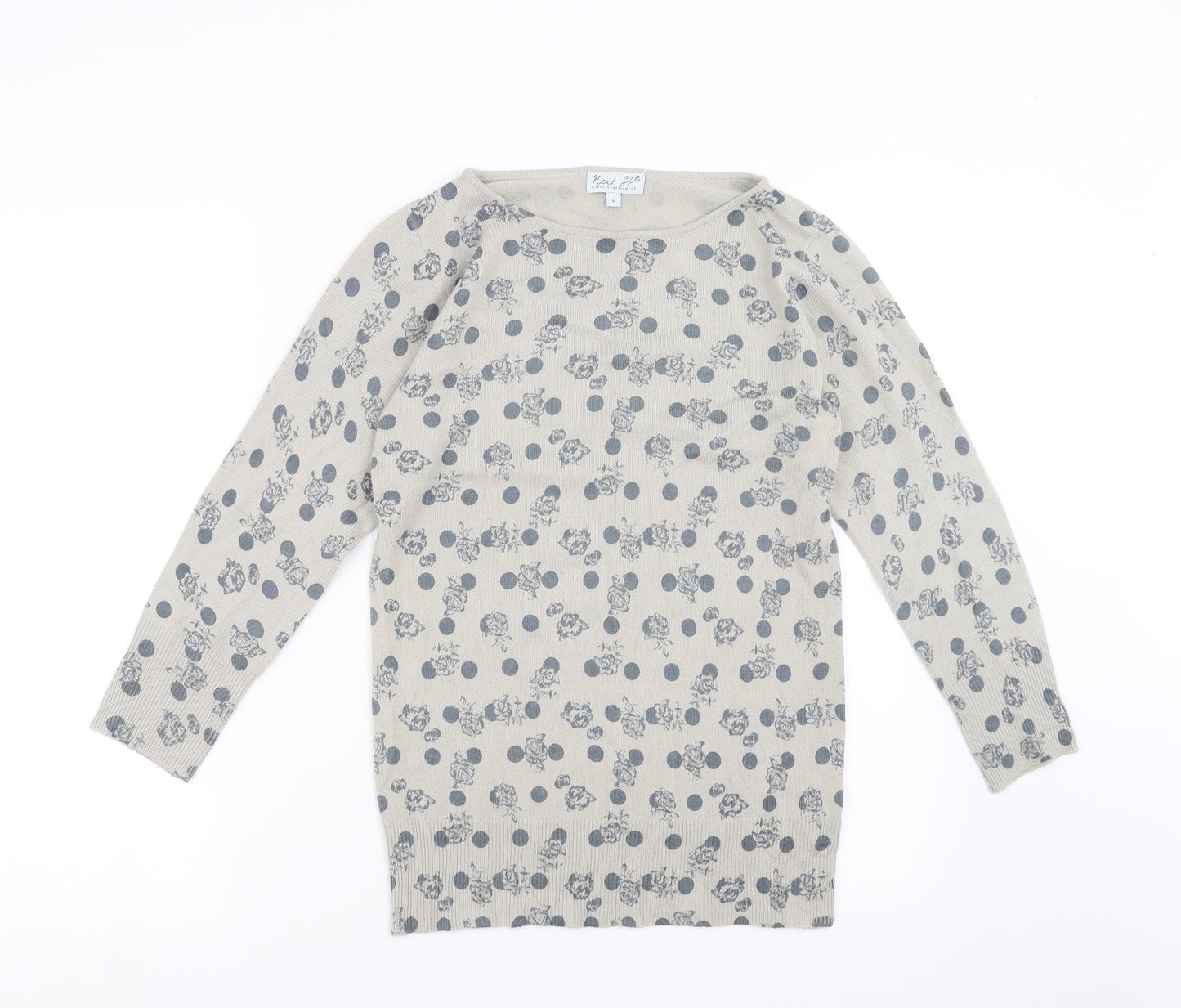 Womens UK Size 8 NEXT Grey Pullover Jumper