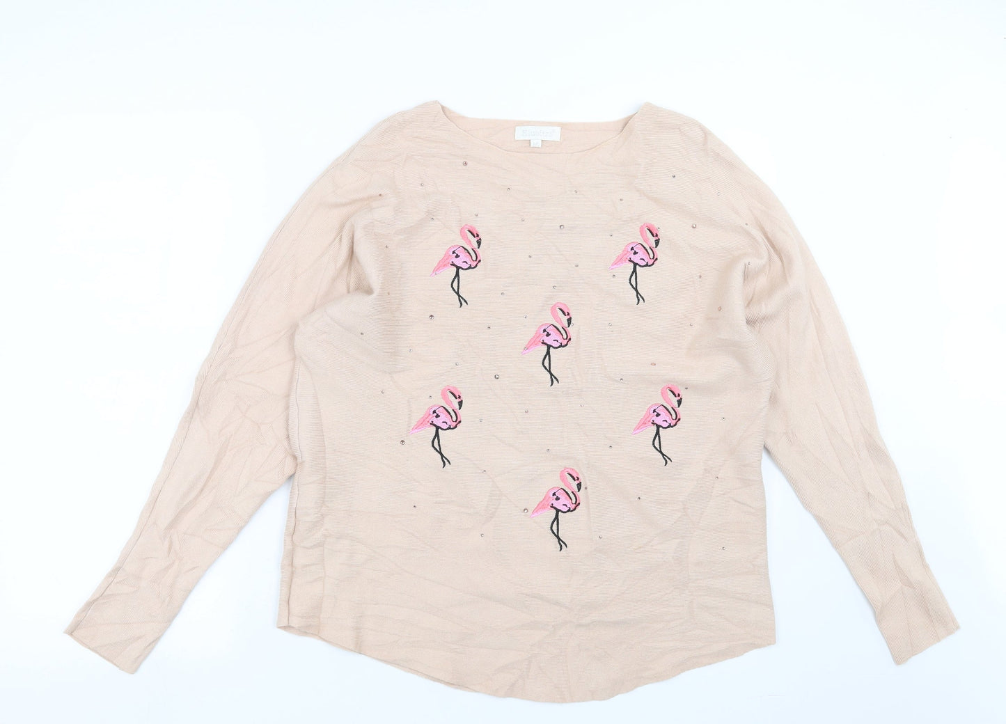 Womens UK Size M Bluoltre Pink Pullover Jumper