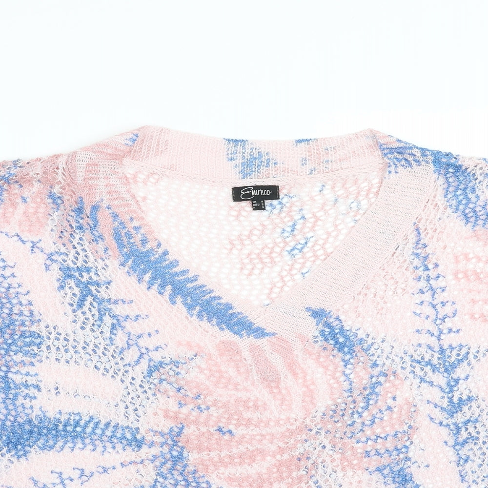 Womens UK Size S EURECO Blue Basic Blouse