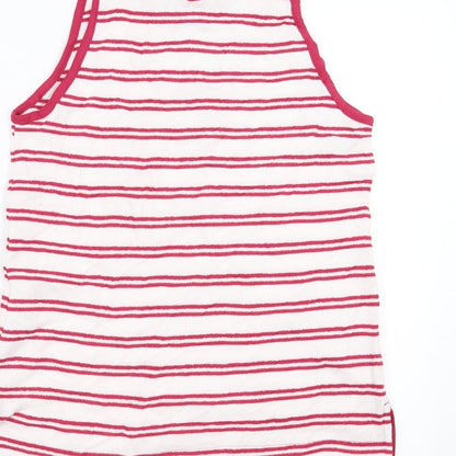Marks and Spencer Womens Pink Striped  Basic Tank Size 10