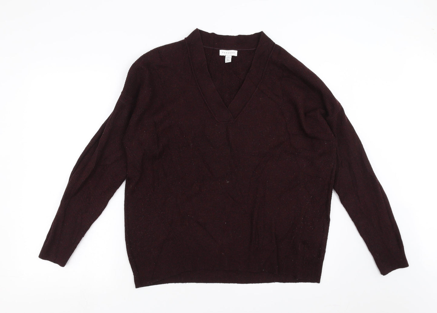 Womens UK Size S Topshop Purple Pullover Jumper