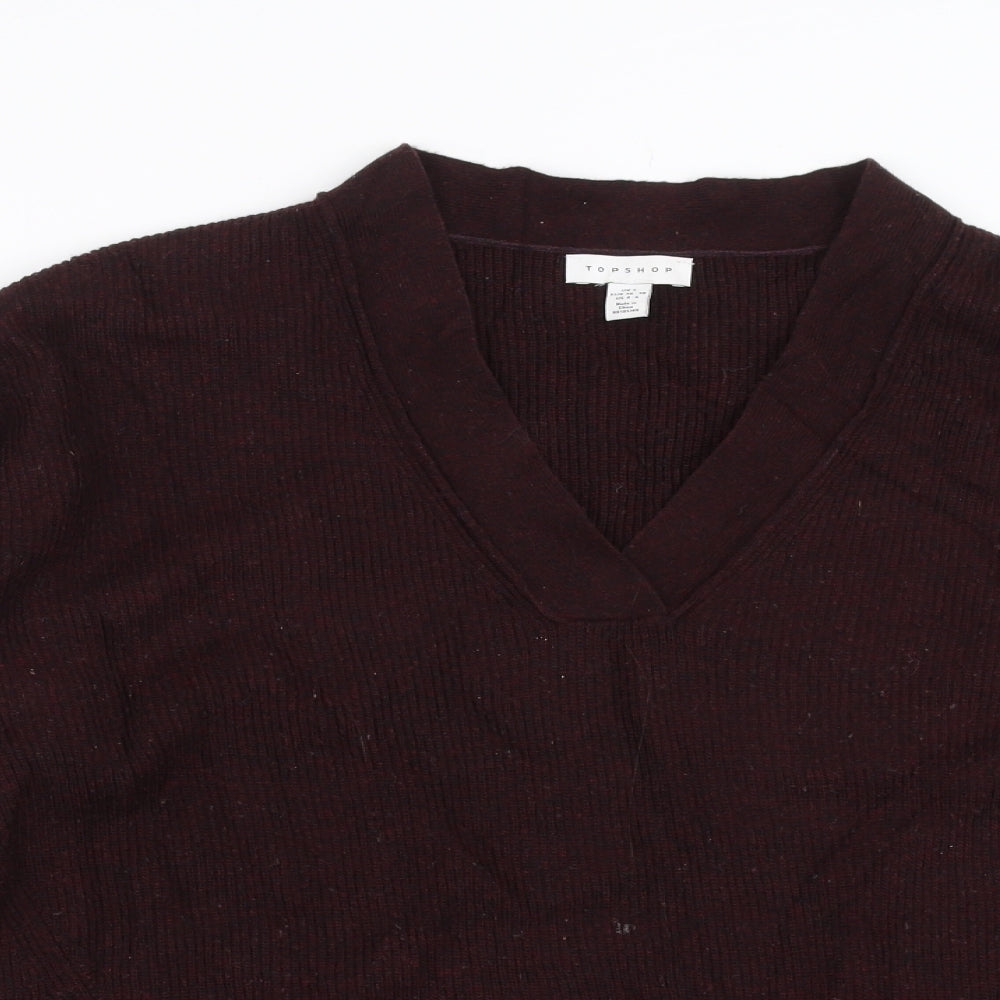Womens UK Size S Topshop Purple Pullover Jumper