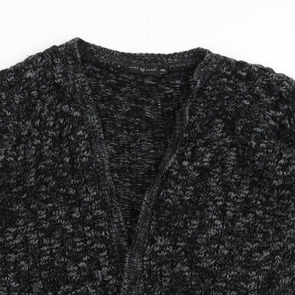 Womens UK Size M Pura Moda Black Cardigan Jumper