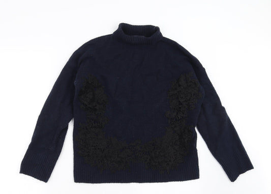 Womens UK Size S Marks and Spencer Blue Pullover Jumper