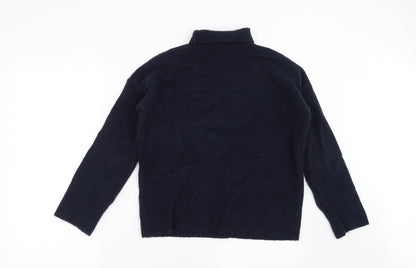 Womens UK Size S Marks and Spencer Blue Pullover Jumper