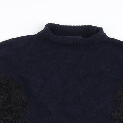 Womens UK Size S Marks and Spencer Blue Pullover Jumper