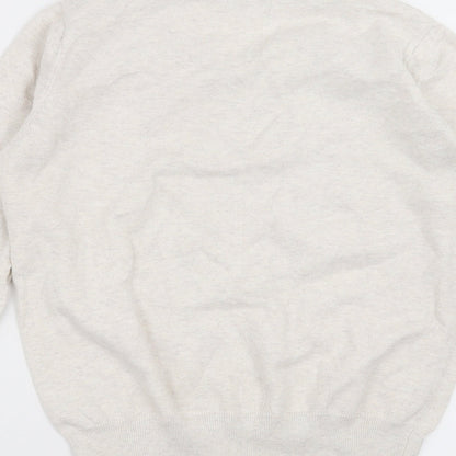 PEP&CO Girls Beige  Knit Pullover Jumper Size 12 Years  - Button detail