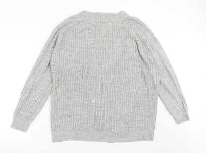 Womens UK Size XL Papaya Grey Pullover Jumper